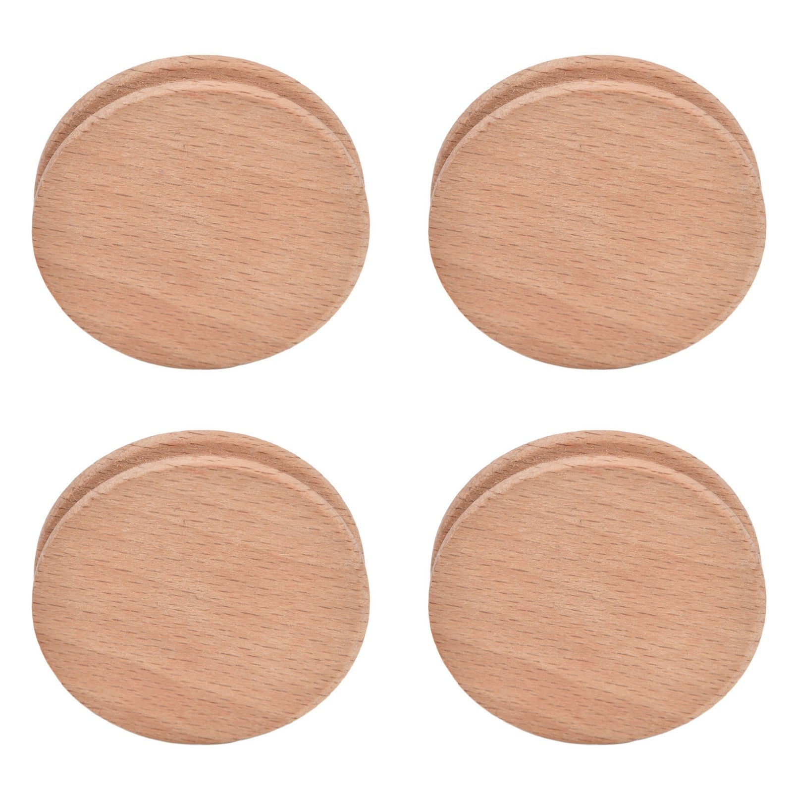 10Pcs Round Slicker Edge Burnisher Tool Beech Wood DIY Leather Craft Edging Chamfering Device