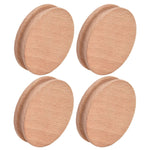 10Pcs Round Slicker Edge Burnisher Tool Beech Wood DIY Leather Craft Edging Chamfering Device