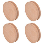 10Pcs Round Slicker Edge Burnisher Tool Beech Wood DIY Leather Craft Edging Chamfering Device