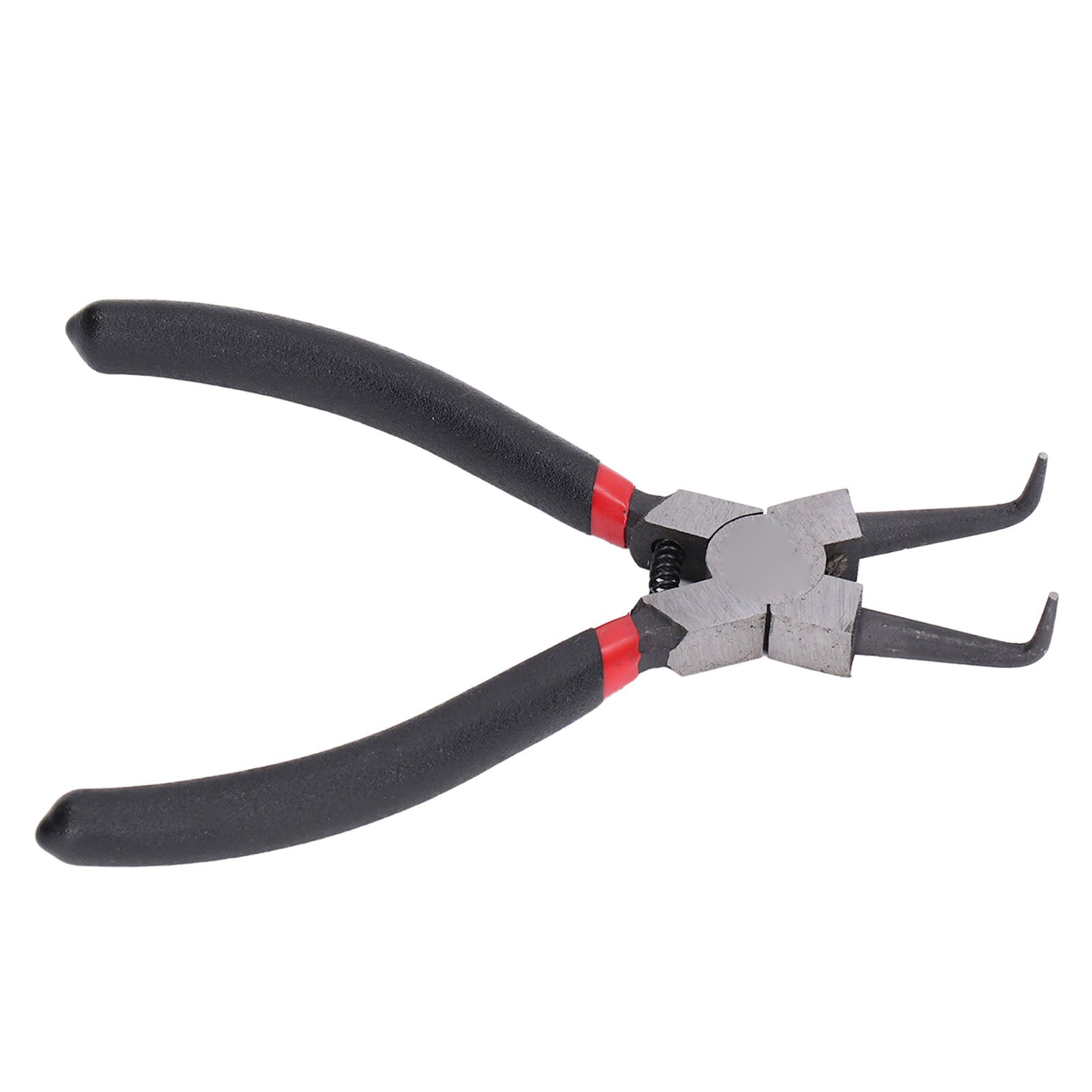 Internal Curved Retainer Ring Pliers Carbon Steel Rubber Circlip Pliers with Immersion Handle 6in