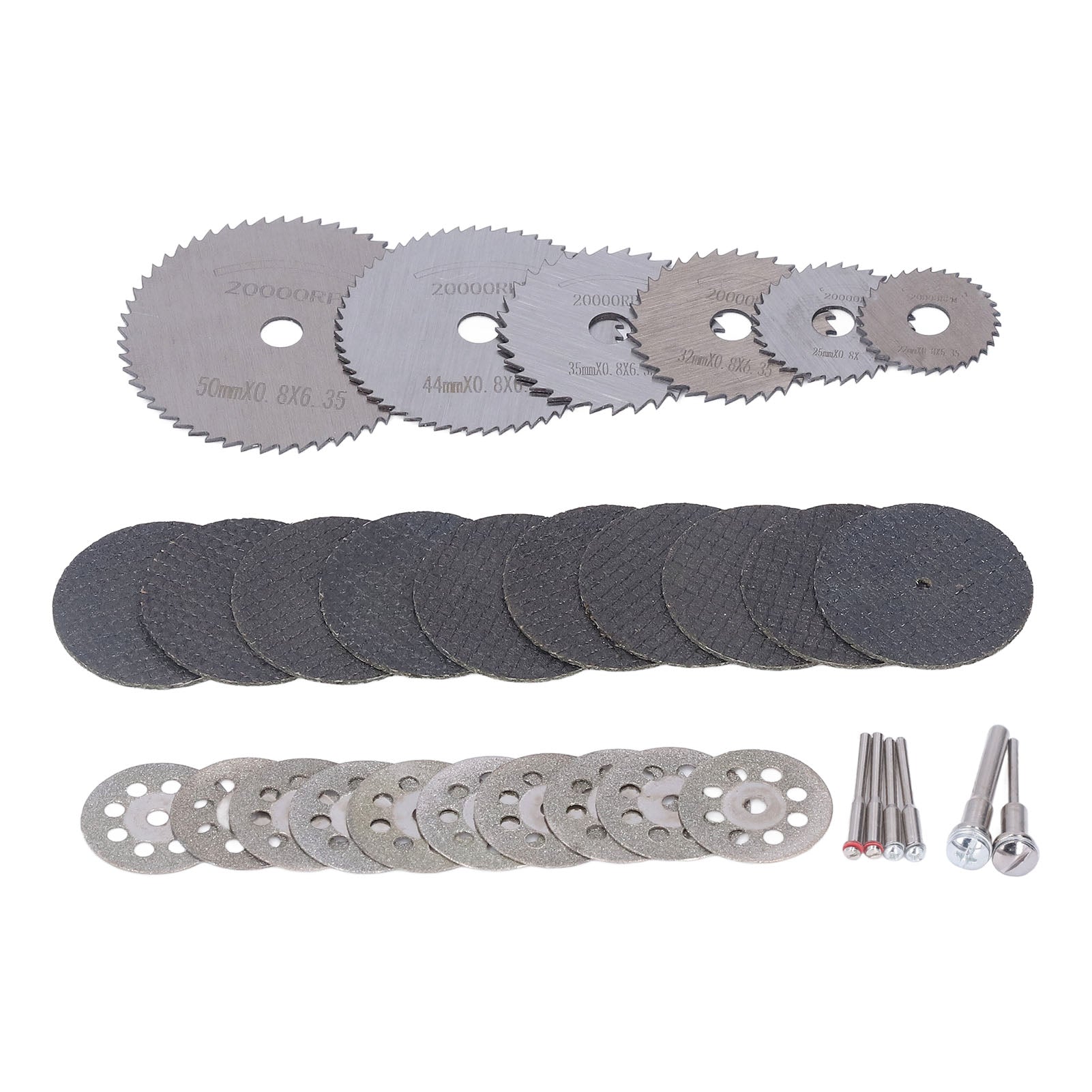 32PCS Cutting Blade Emery Grinding Blade HSS Wheel Wood Woodworking Double Mesh Grinding Wheel Set