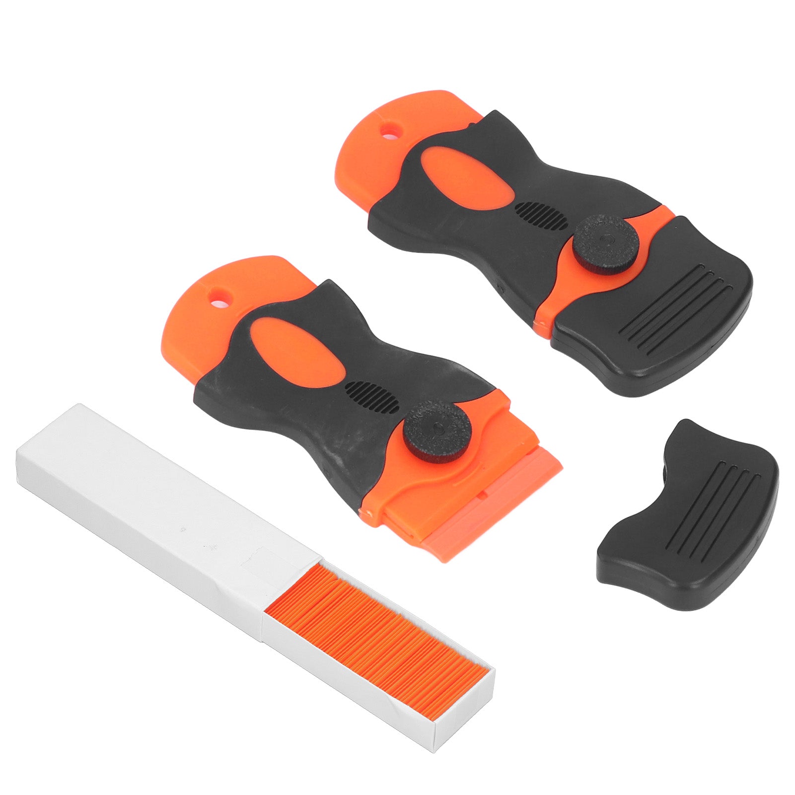 Single Edge Scraper Tool Set Plastic Scraper Blade Replacement for Home Caulking Removing Glue