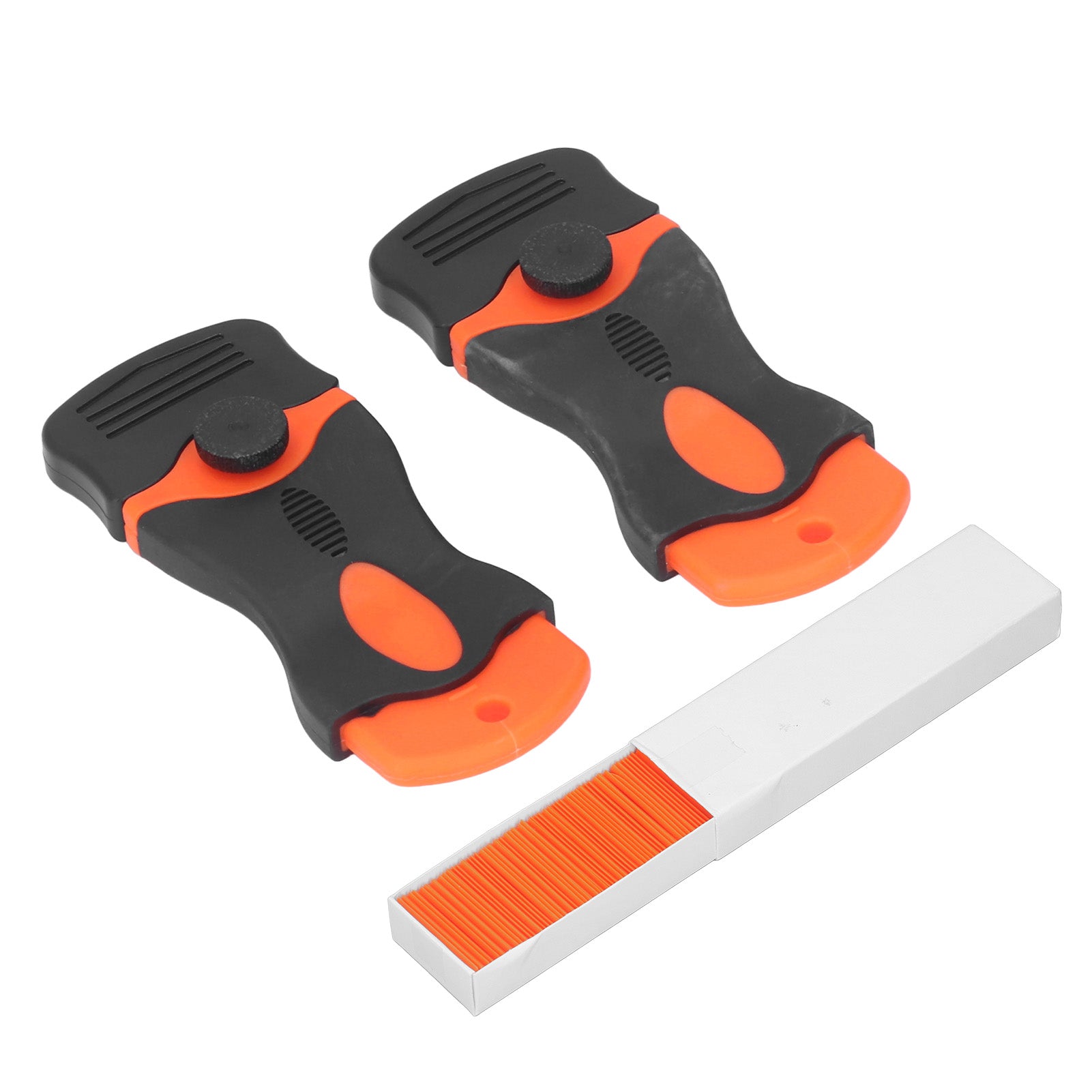 Single Edge Scraper Tool Set Plastic Scraper Blade Replacement for Home Caulking Removing Glue