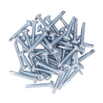 50 Pcs Round Head Self Drilling Screw 4.2x25mm Galvanized Steel Drill Screws for Furniture Repair Cross