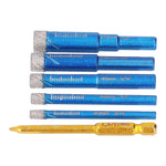 6PCS Brazed Dry Drill Bit Wear Resistant Vaccum Brazing Diamond Hole Saw Cutter for Ceramic Tile Marble