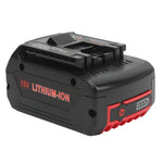 18V Replacement Lithium Ion Battery Cordless Power Tool Battery with LED Indicator for Bosch
