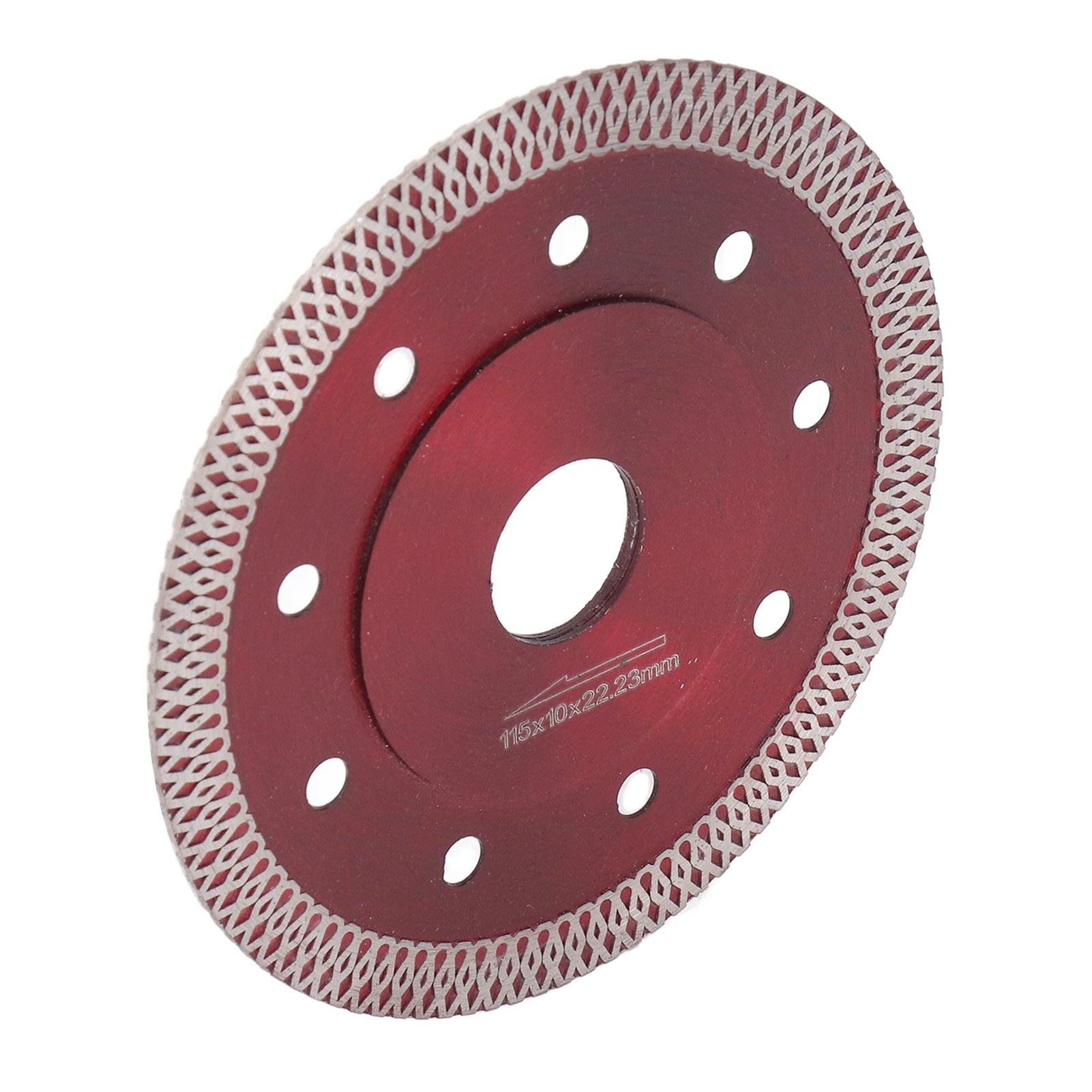 Super Thin Saw Blade Red Diamond 65 Manganese Alloy Steel Incisive Porcelain Saw Blade for Granite 4.5in