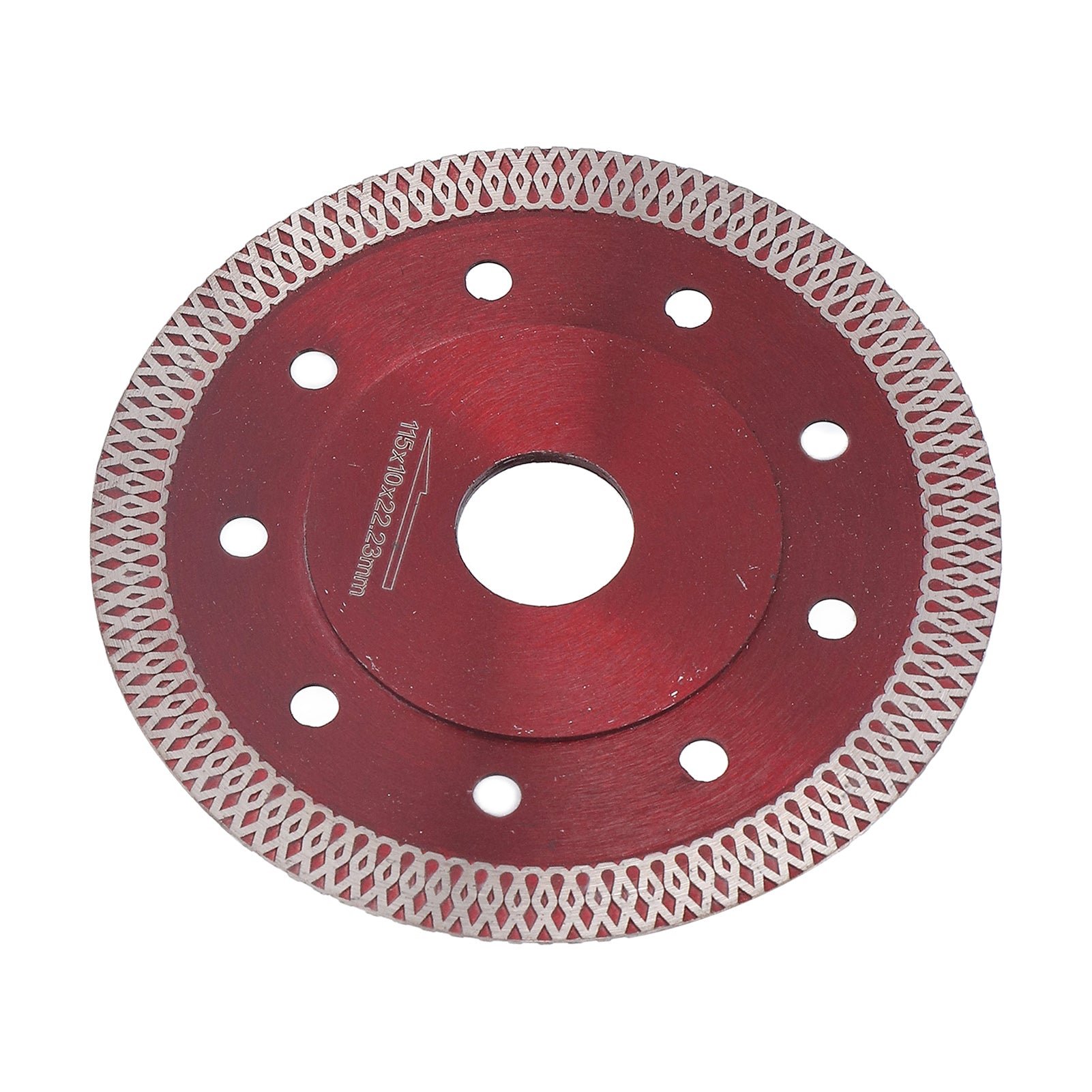 Super Thin Saw Blade Red Diamond 65 Manganese Alloy Steel Incisive Porcelain Saw Blade for Granite 4.5in