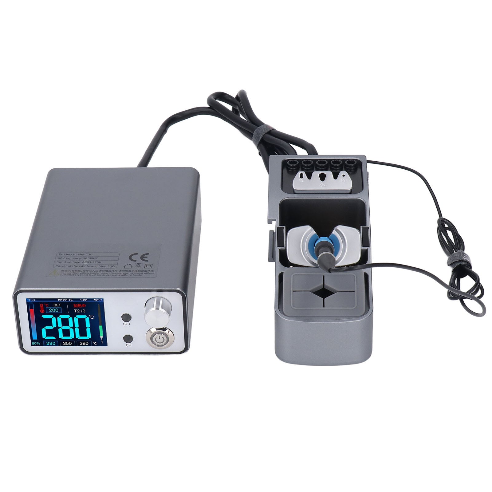 Digital Display Electric Soldering Iron Quickly Heating Automatic Soldering Iron Station Kit for Maintenance EU Plug 100-240V