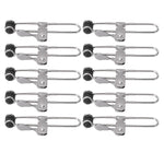 10PCS Lever Action Grid Clamp Multifunctional Stainless Steel Rust Proof Tile Mounting Clips