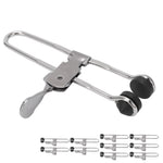 10PCS Lever Action Grid Clamp Multifunctional Stainless Steel Rust Proof Tile Mounting Clips