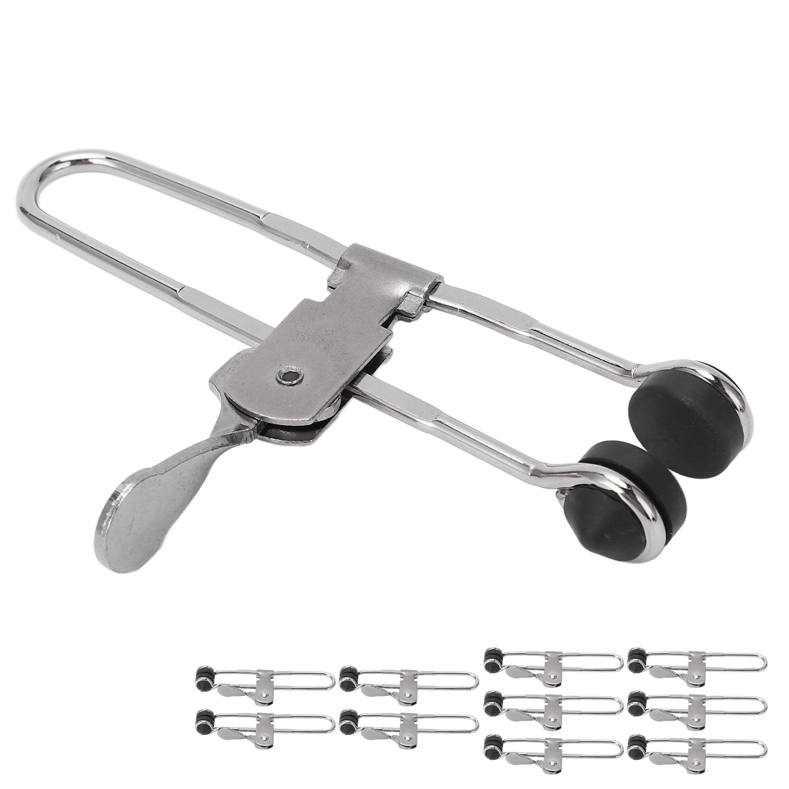 10PCS Lever Action Grid Clamp Multifunctional Stainless Steel Rust Proof Tile Mounting Clips