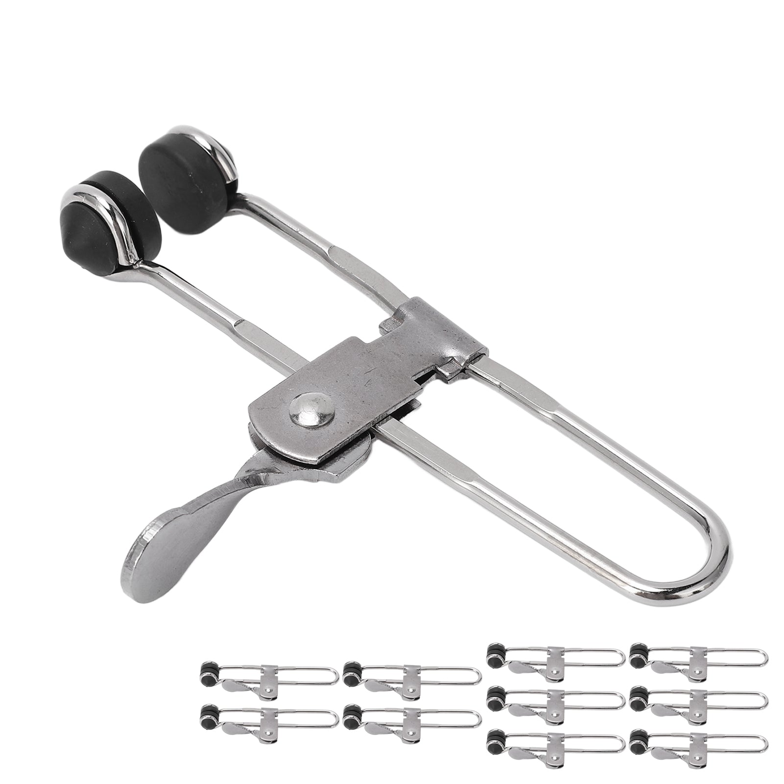 10PCS Lever Action Grid Clamp Multifunctional Stainless Steel Rust Proof Tile Mounting Clips