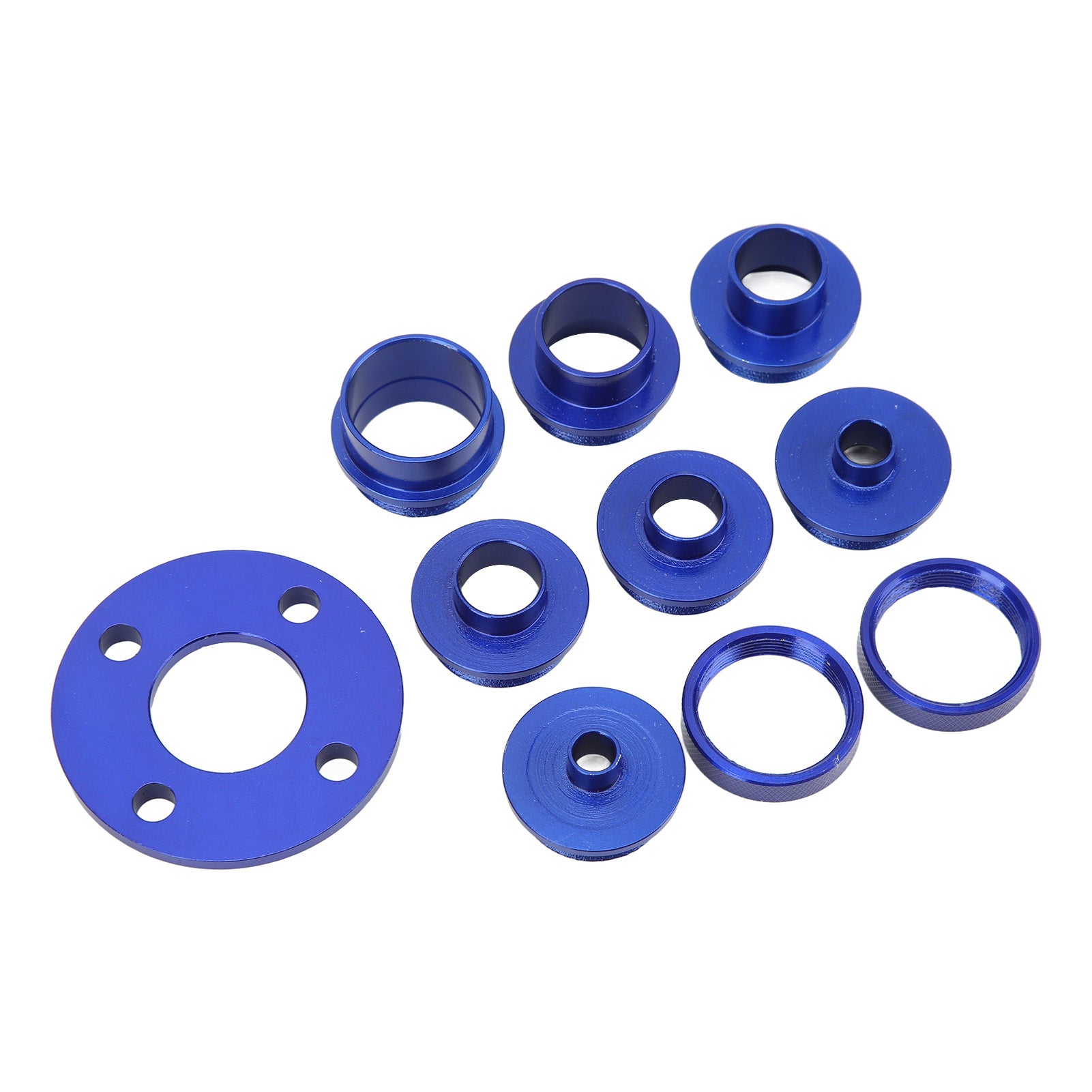10 Pcs Set Router Template Guides Bushing High Strength Aluminum Alloy Router Bit Template Bushing Set