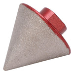 Diamond Beveling Chamfer Bit 60 Degree 80 Grits 48mm Cutter Drill Tool for Ceramic Marble 5/8-11in