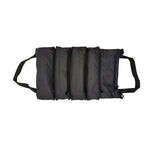 Portable Roll Up Bag with Buckle Oxford Cloth Hanging Tool Storage Bag for Hardware Automobile Parts Black