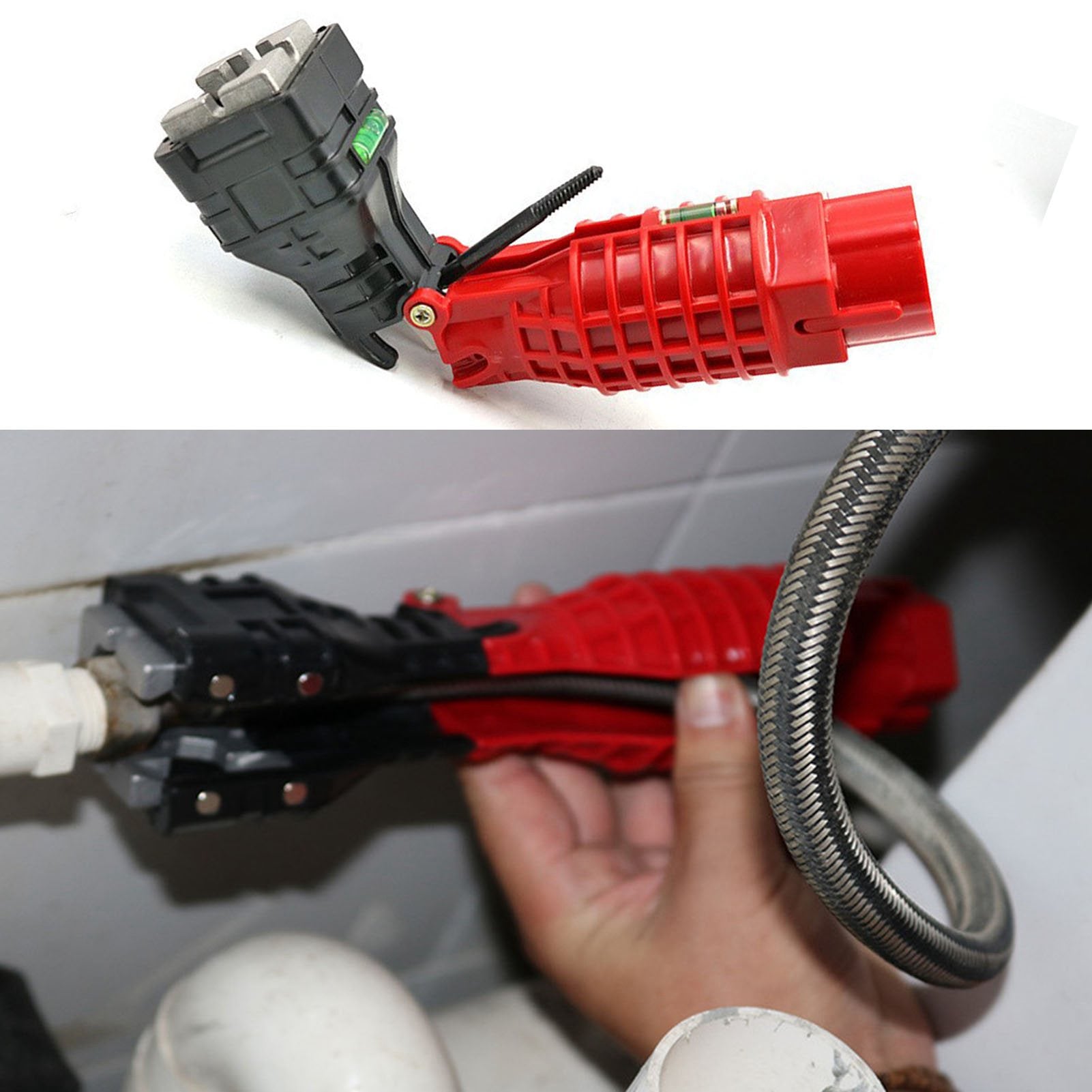 Foldable Water Pipe Wrench Faucet Sink Installer Socket Plumbing Spanner for Bathroom Kitchen