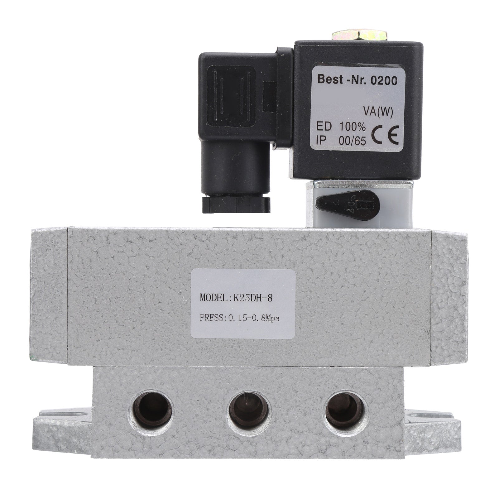 2 Position 5 Way Solenoid Valve Single Electric Control Industrial Supplies K25DH‑8AC 220V
