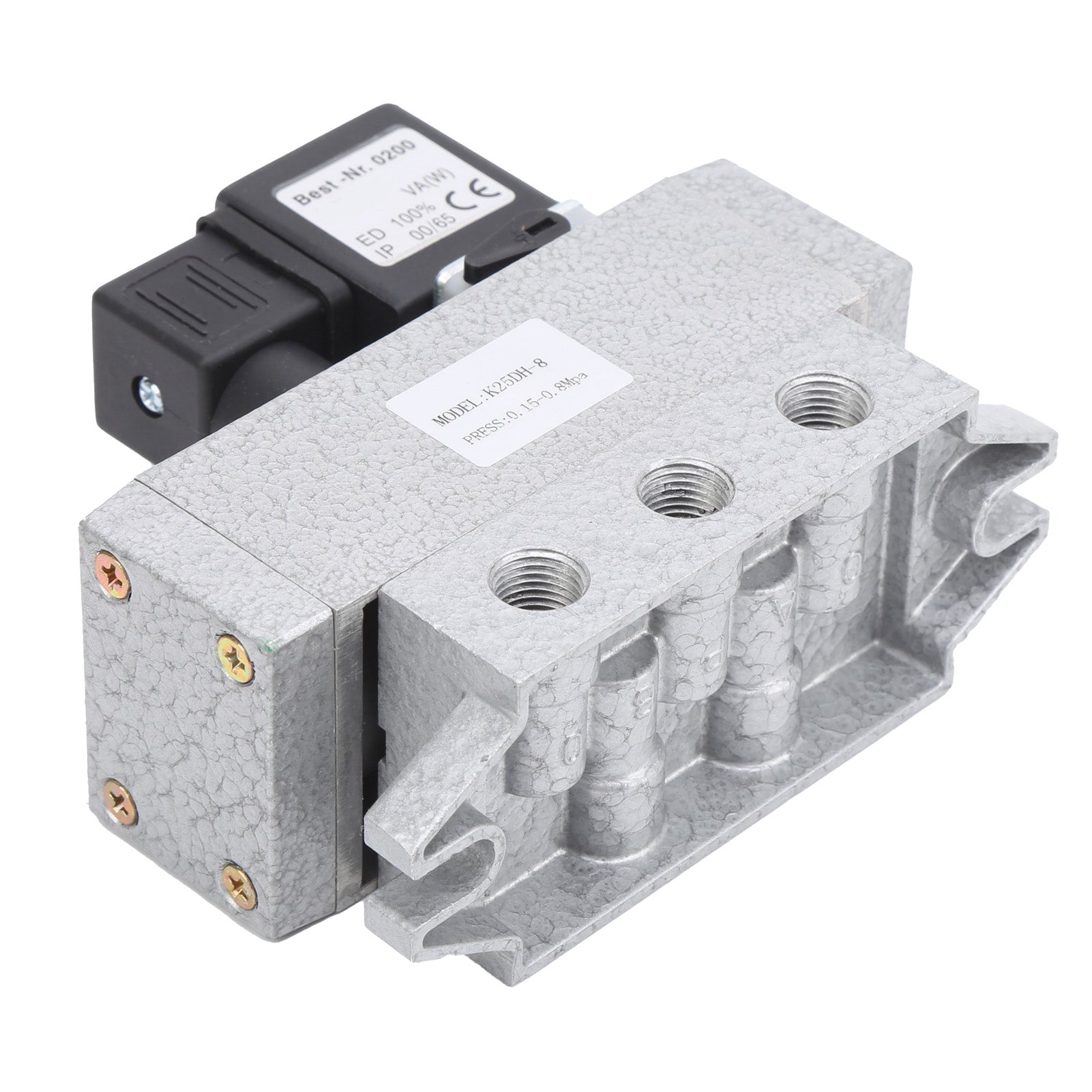 2 Position 5 Way Solenoid Valve Single Electric Control Industrial Supplies K25DH‑8AC 220V