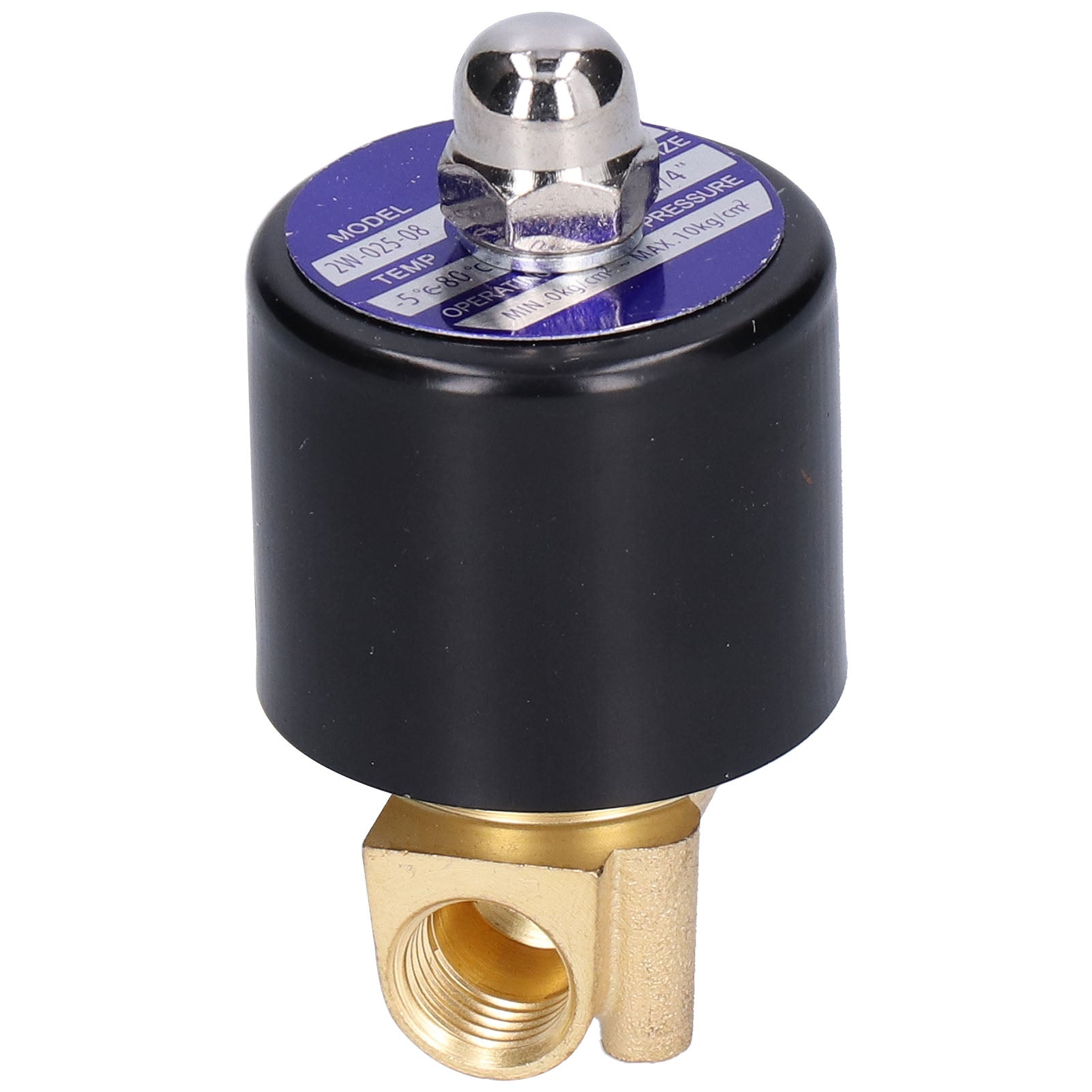 Electric Solenoid Valve Small Normally Closed for Water Air Diesel 1/4in 2W‑025‑08AC110V