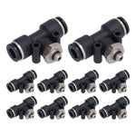 10pcs Pneumatic Tube Fitting Durable PVC External Thread Connection Accessories for Automation Equipment04-01C