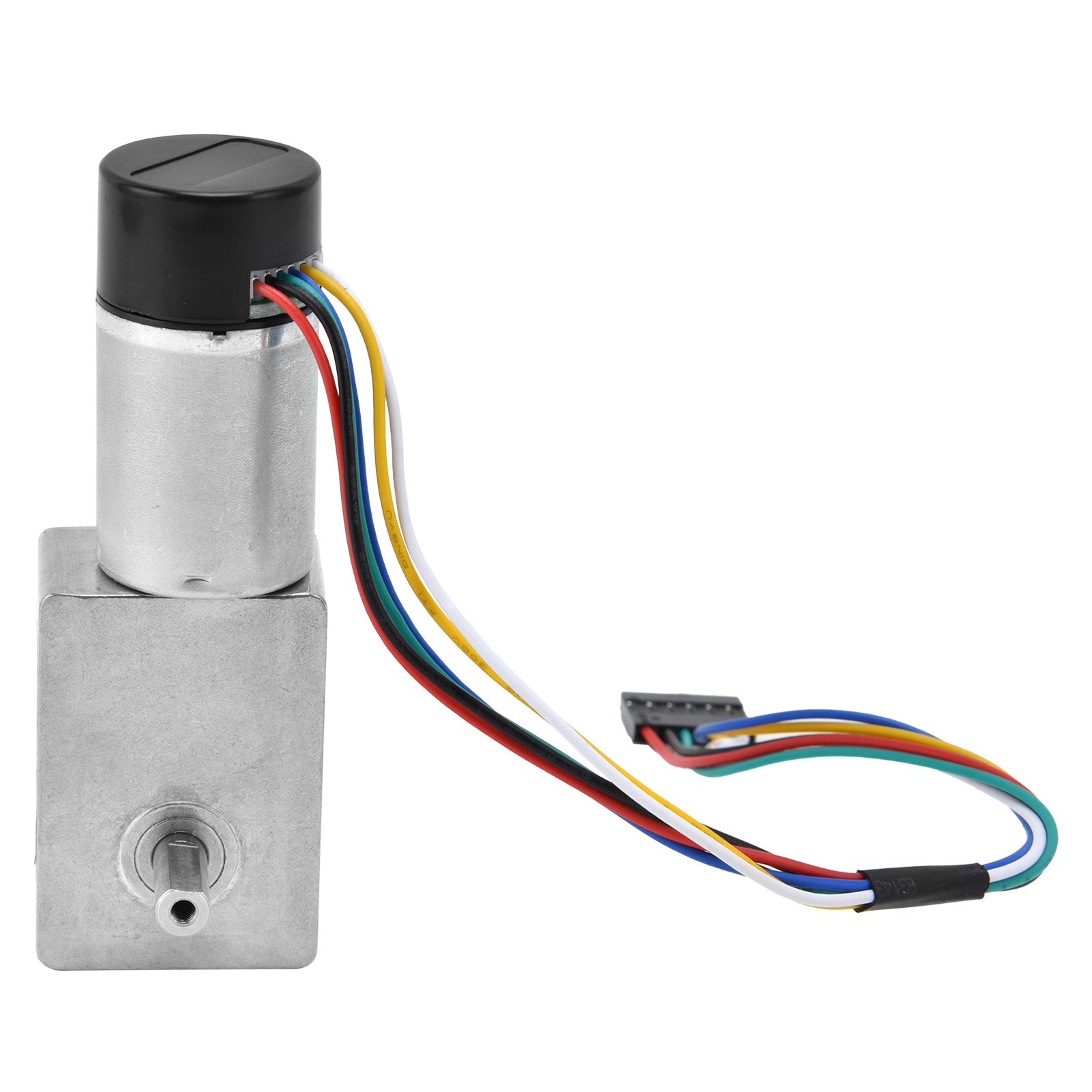 DC Worm Gear Motor 15mm Double Shaft Speed Reduction Drive Device with Encoder JGY‑370DC12V 23RPM