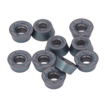 10 Pcs Lathe Carbide Blade Round Wood Turning Cutter High Precise Wear Proof CNC Milling Insert