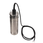 Submersible Deep Well Pump High Flow Solar Energy Stainless Steel Body Red Copper Coil Water Pump 1/2in 120W DC12V 10A