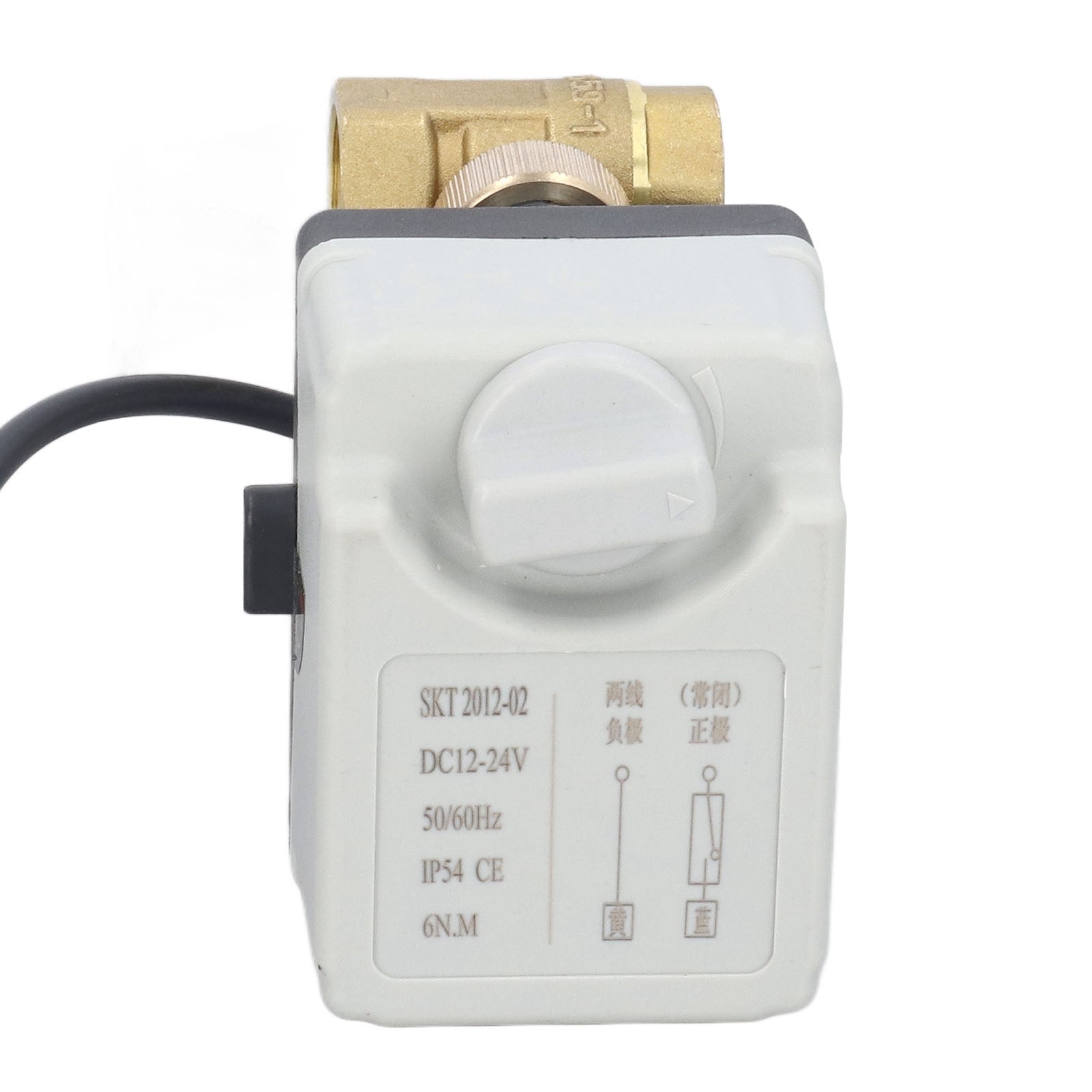 Motorized Ball Valve Manual Automatic 2 Wire 2 Way Normally Closed DN15 Electric Ball Valve DC12‑24V