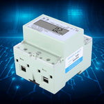 Single Phase 5-100A 230VAC Energy Meter DIN Rail Digital LCD Electric Power Consumption Meter
