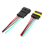 2 Sets 4/5/6 Pin Car Waterproof Electrical Connector Plug with Wire Cable4P