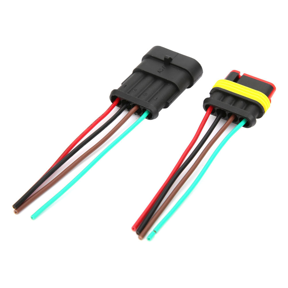 2 Sets 4/5/6 Pin Car Waterproof Electrical Connector Plug with Wire Cable4P