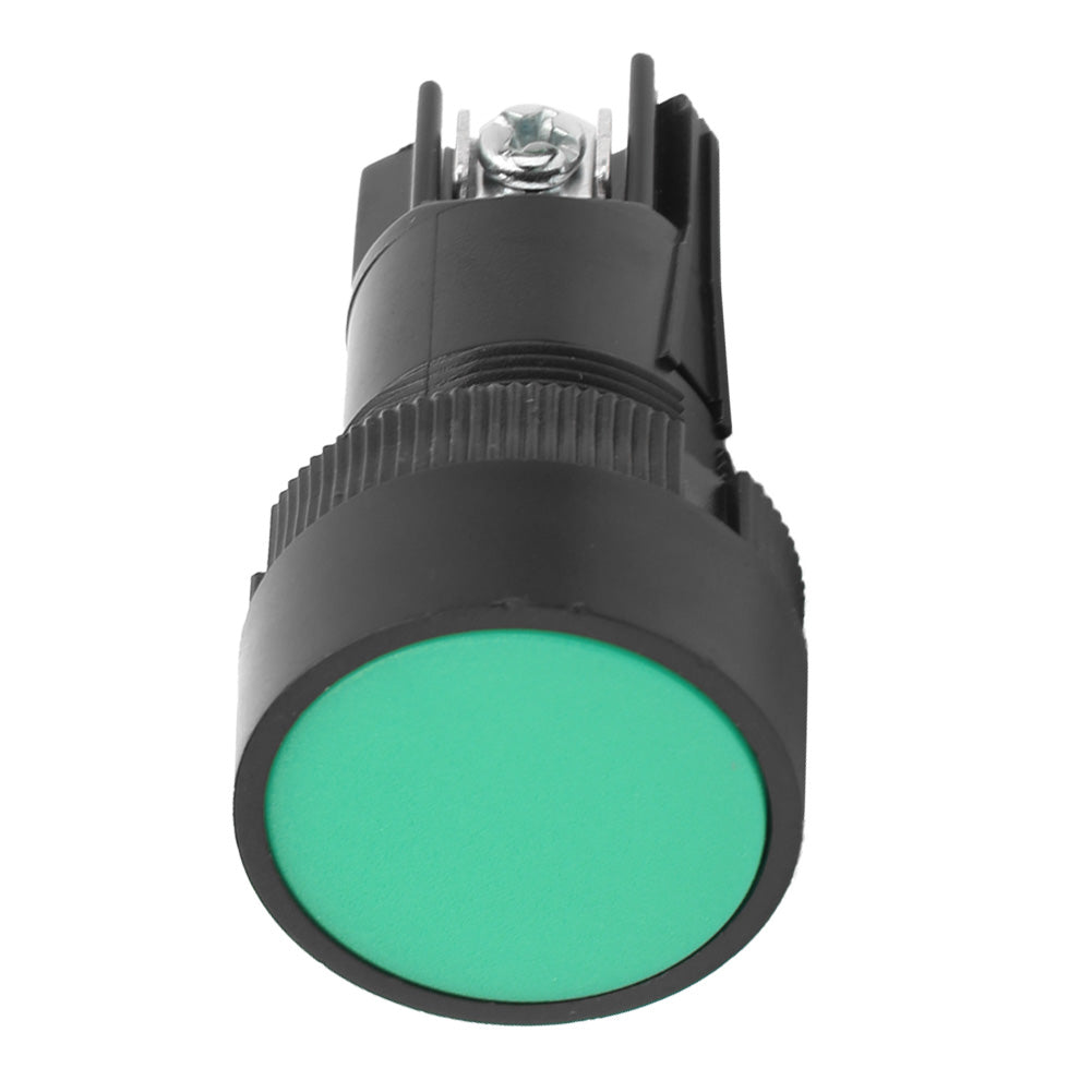 10PCs Plastic XB2 Flat Head Reset Control Button Switch 22mm  for Switching CircuitGreen EA131