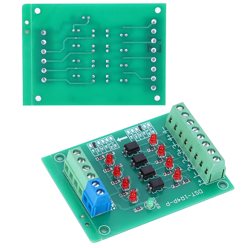 4 Channel Optocoupler Isolation Module PLC Signal Voltage Conversion Board DST1R8PN