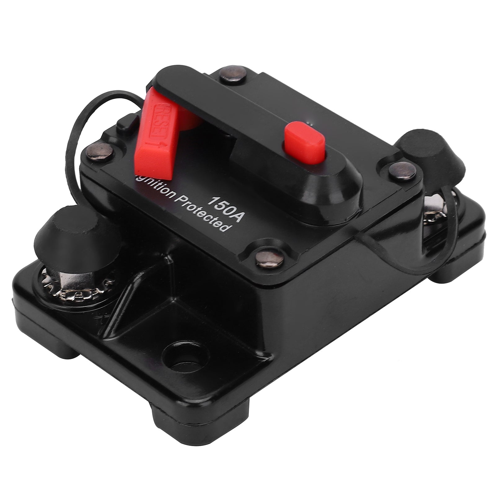 Circuit Breaker Auto Reset Fuse Holder Copper Waterproof Automatic Switch Red DC12‑42V150A