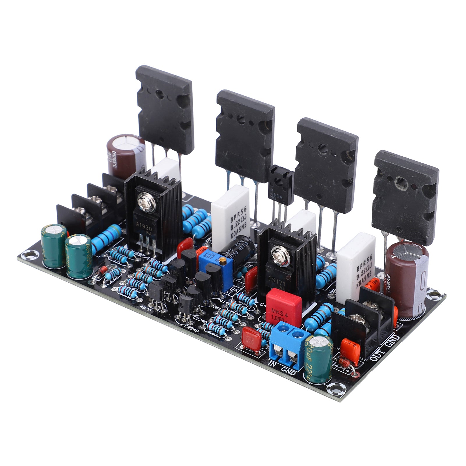 Power Amplifier Board Single Channel for Toshiba Audio Components 200W 1943+5200 DC±20-90V