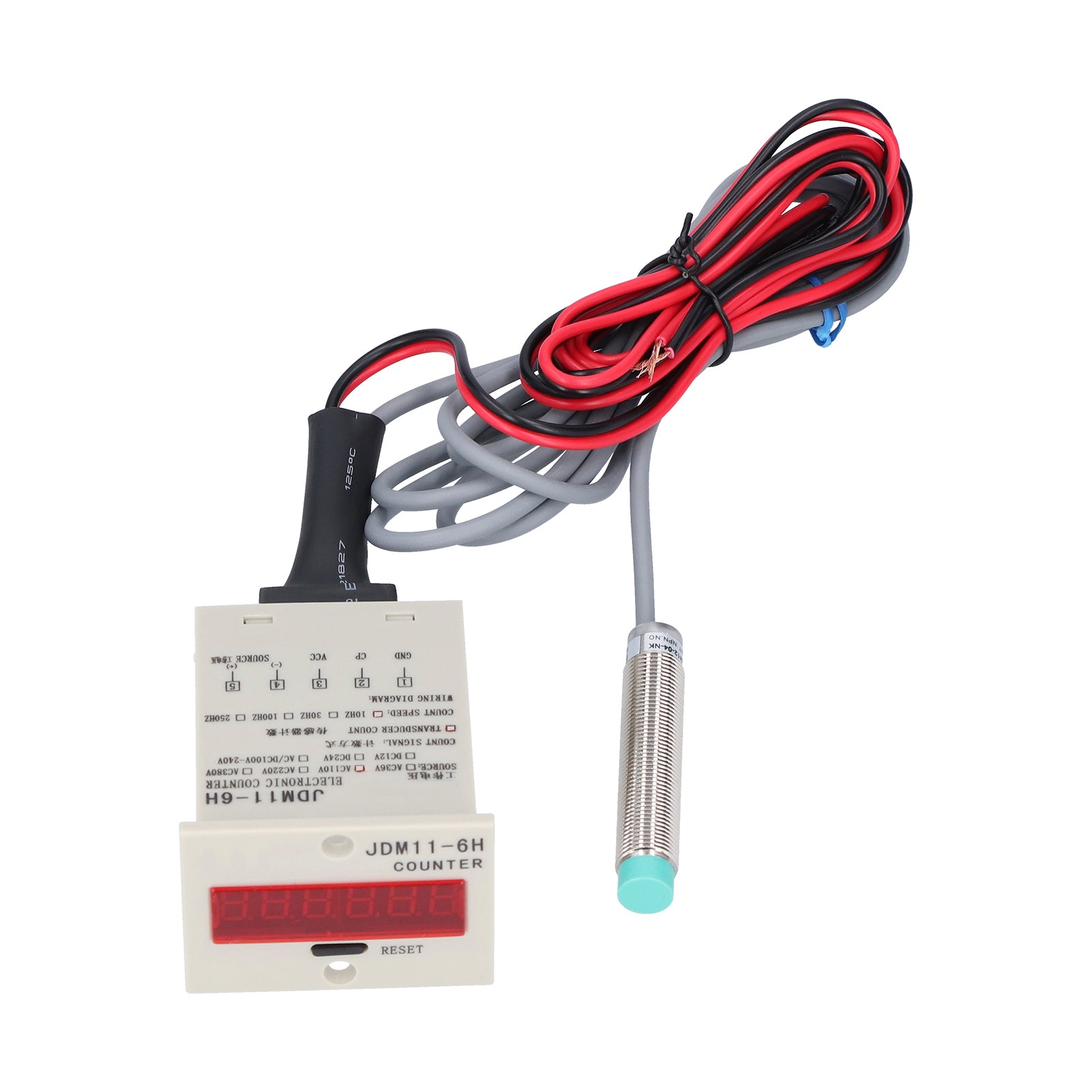 BERM Digital Electronic Counter for Metal Objects Contact Induction Panel Reset JDM11‑6HAC380V