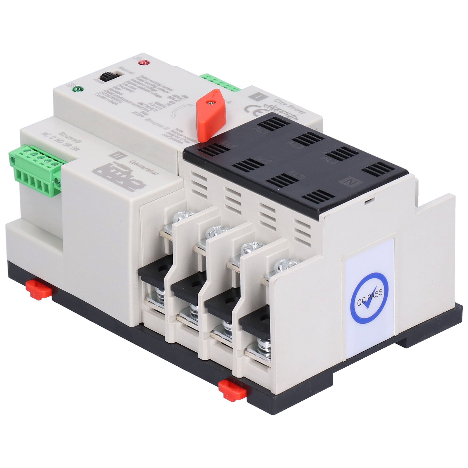 Automatic Transfer Switch 2‑Power Uninterruptible 4P 100A PC Isolation Type ATS 400V AC