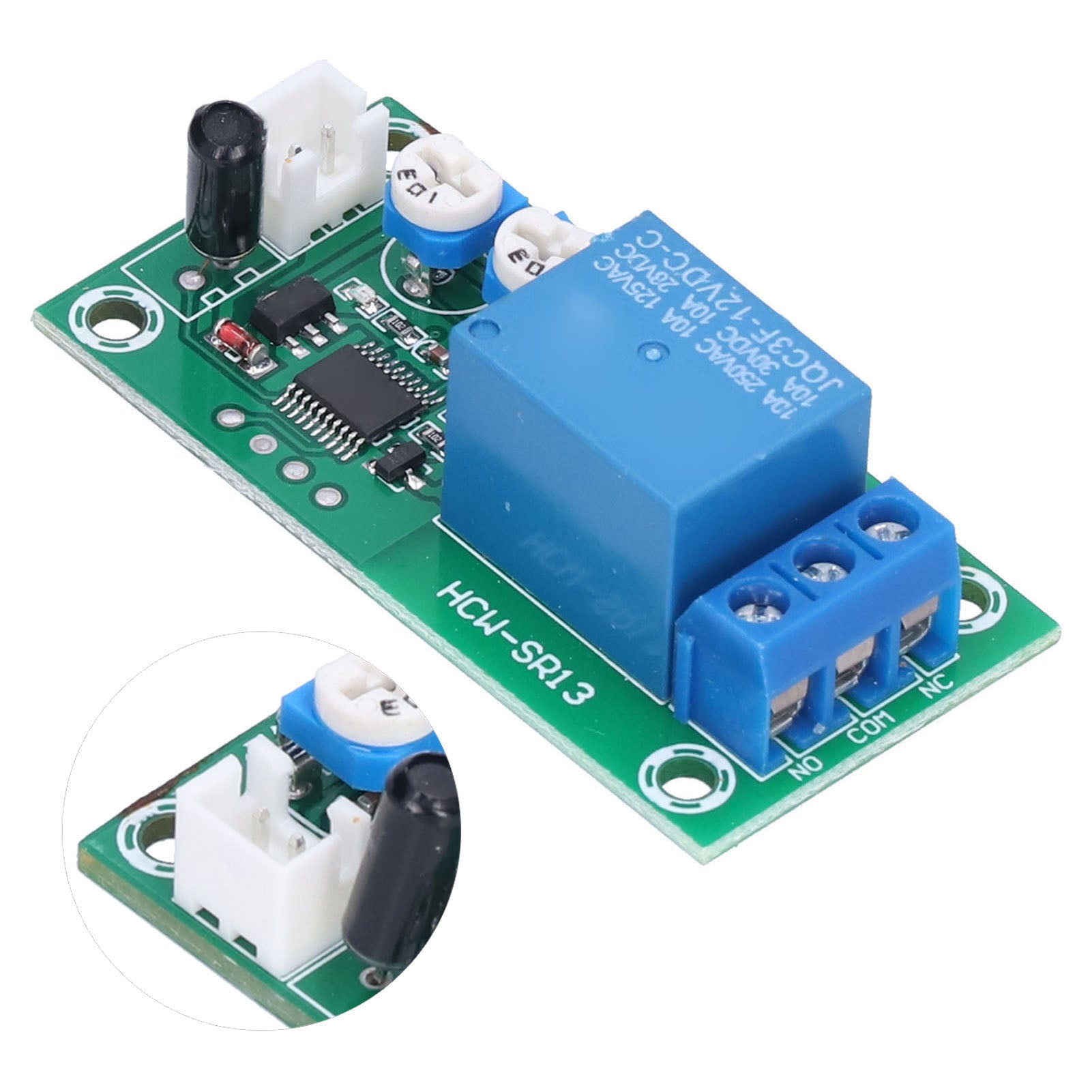 Vibration Module DC 12V Sensitivity Time Delay Adjustable Relay Switch Alarm Sensor Module