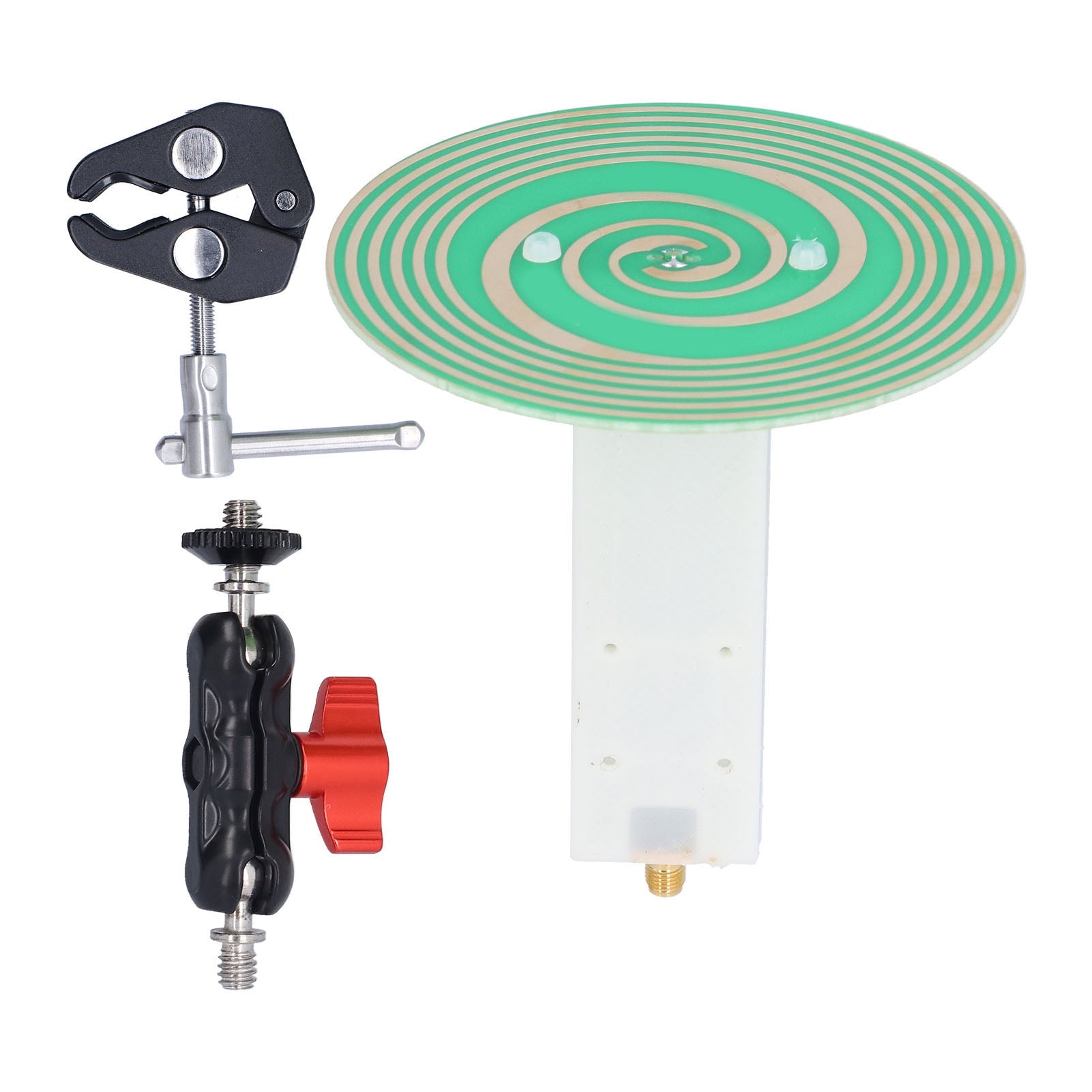 UWB Antenna Ultra Wideband Circularly Polarized 3dBi 900MHz‑7GHz R104 with Bracket