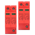 2Pcs SPD Protective Devices DC Photovoltaic Arrester 2P 40KA FXD1‑PV40
