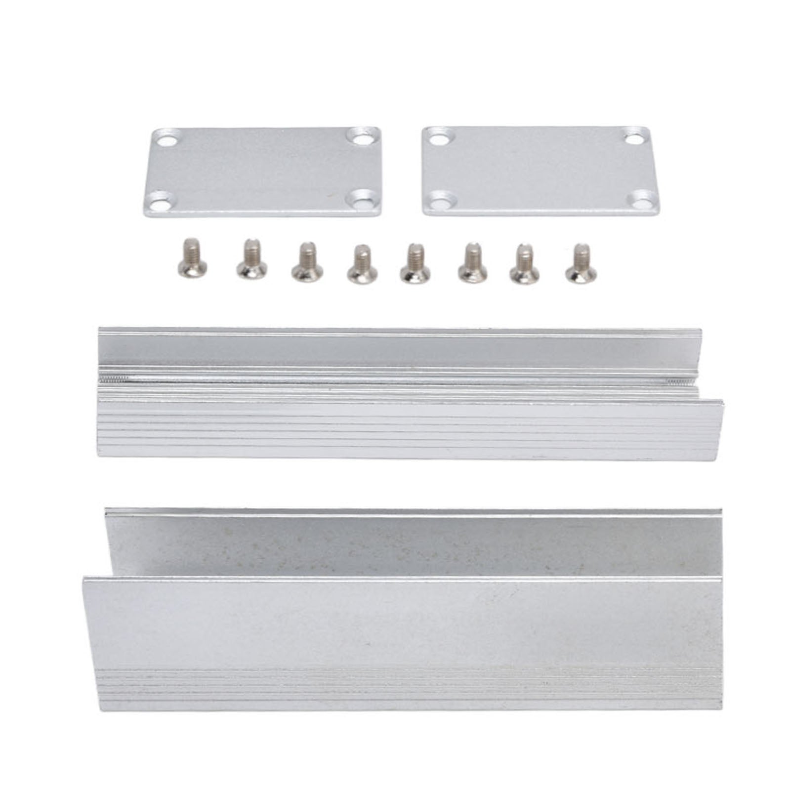 Aluminum Alloy Enclosure Power Amplifier Junction Box Electronic DIY Protective Cooling Case