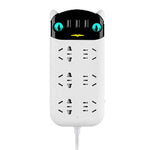 Power Strip Multifunctional USB Port ABS Flame Retardant Socket Strip for Home Office