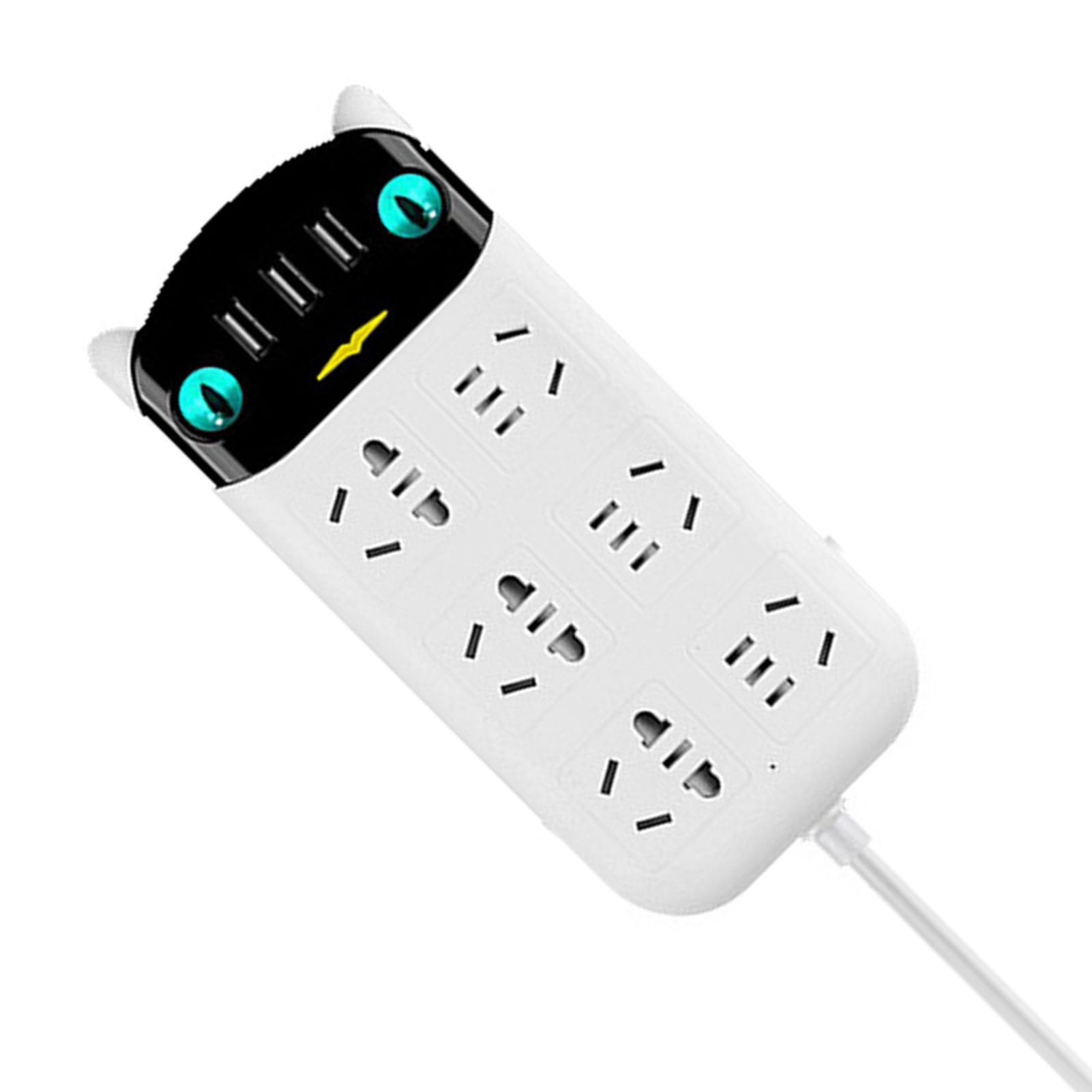 Power Strip Multifunctional USB Port ABS Flame Retardant Socket Strip for Home Office