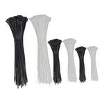 600Pcs Nylon Cable Ties Self Locking Binding Harness PA66 Electrical Auxiliary Materials 15 20 30cm