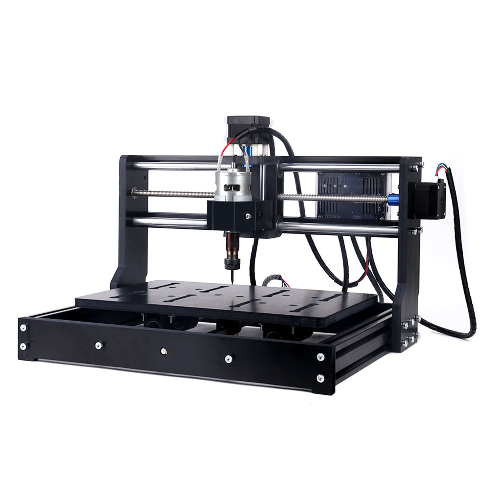 CNC Engraver Machine Mini Desktop 3 Axes GRBL Control DIY Marking with Spindle Motor ER11 3020 US Plug 100‑240V