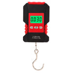Digital Hanging Scale Waterproof Panel Stainless Steel Portable Fishing Scale with S Shape Hook 0-50kg
