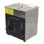 Ultrasonic Cleaner 2L Dual Mode Portable Stainless Steel 40kHz Ultra Sonic Jewelry Cleaner for Glass EU Plug AC220V