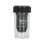 Achromatic Objective Brass Chrome Plated 20X Microscope Objective Lens Interface 20.2mm