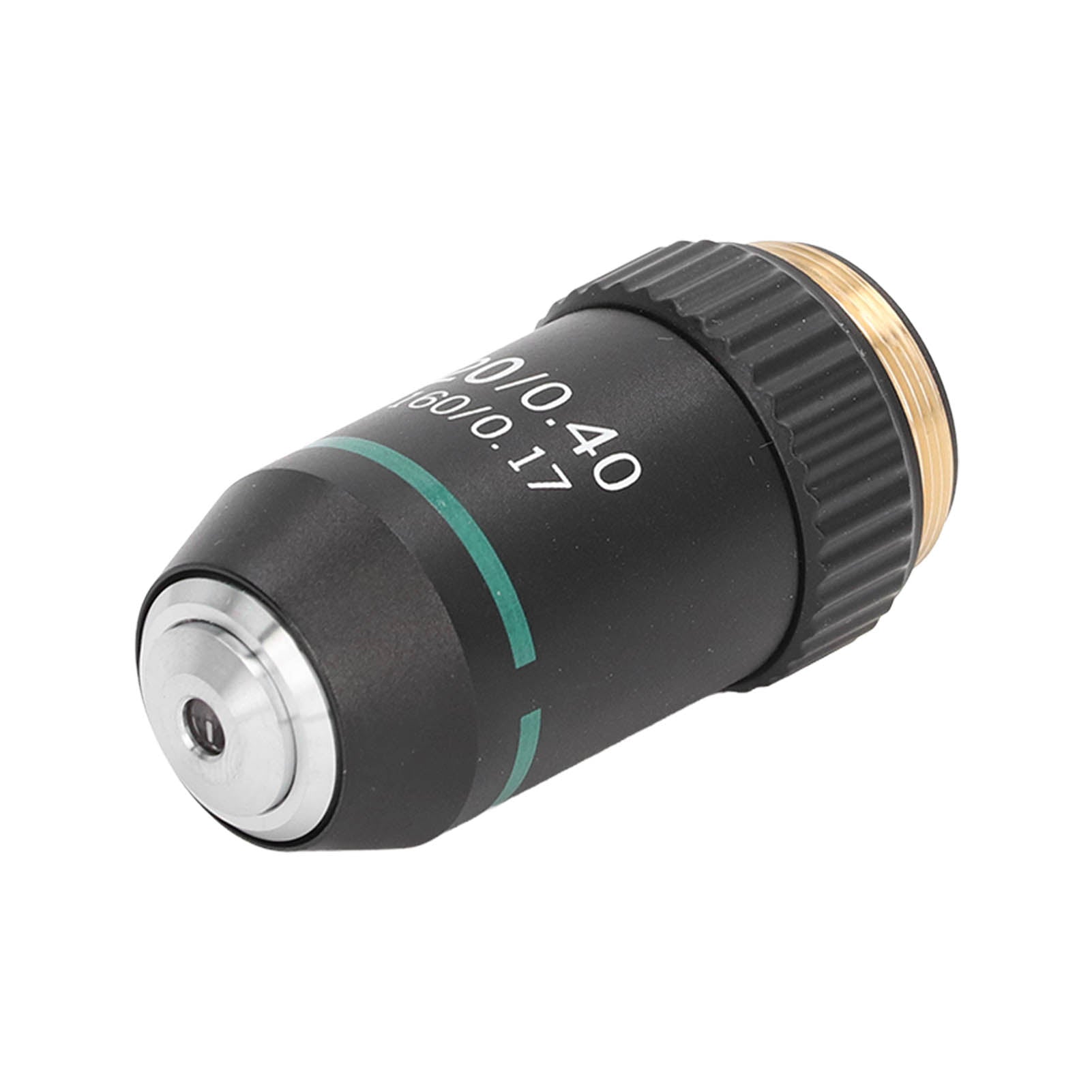 Achromatic Objective Brass Chrome Plated 20X Microscope Objective Lens Interface 20.2mm